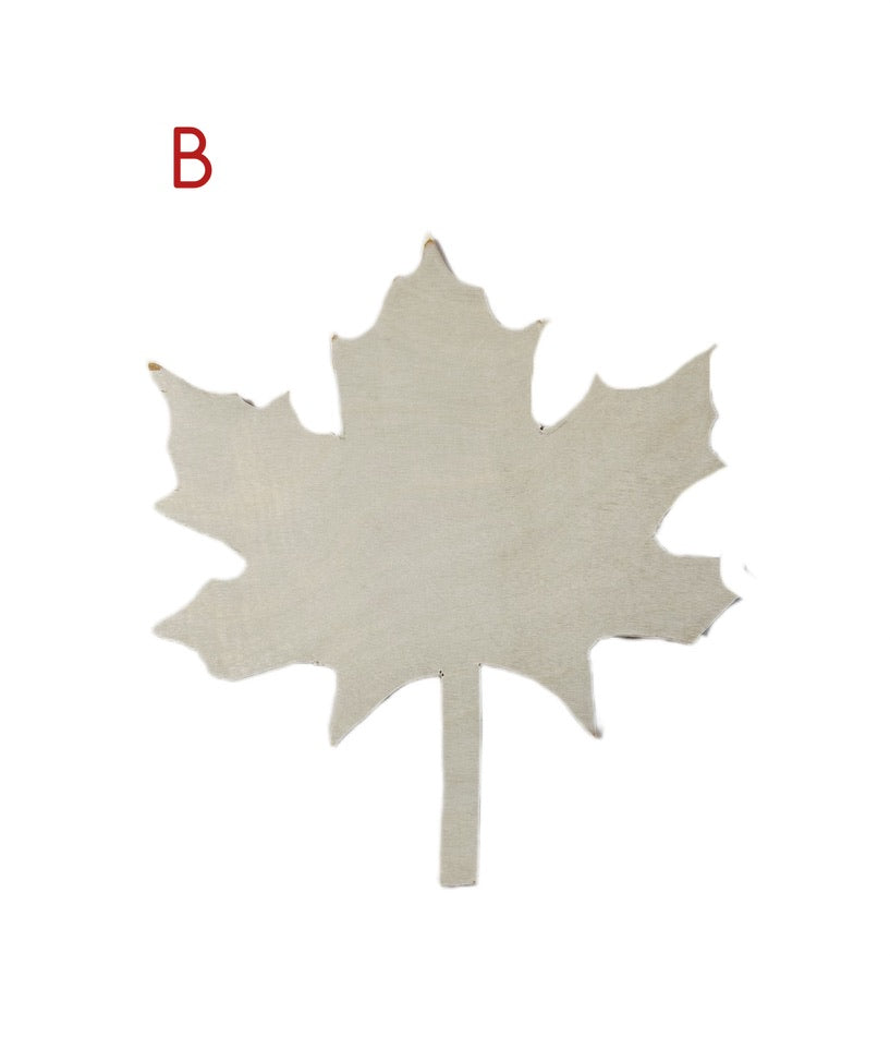 Maple leaf wood shape
