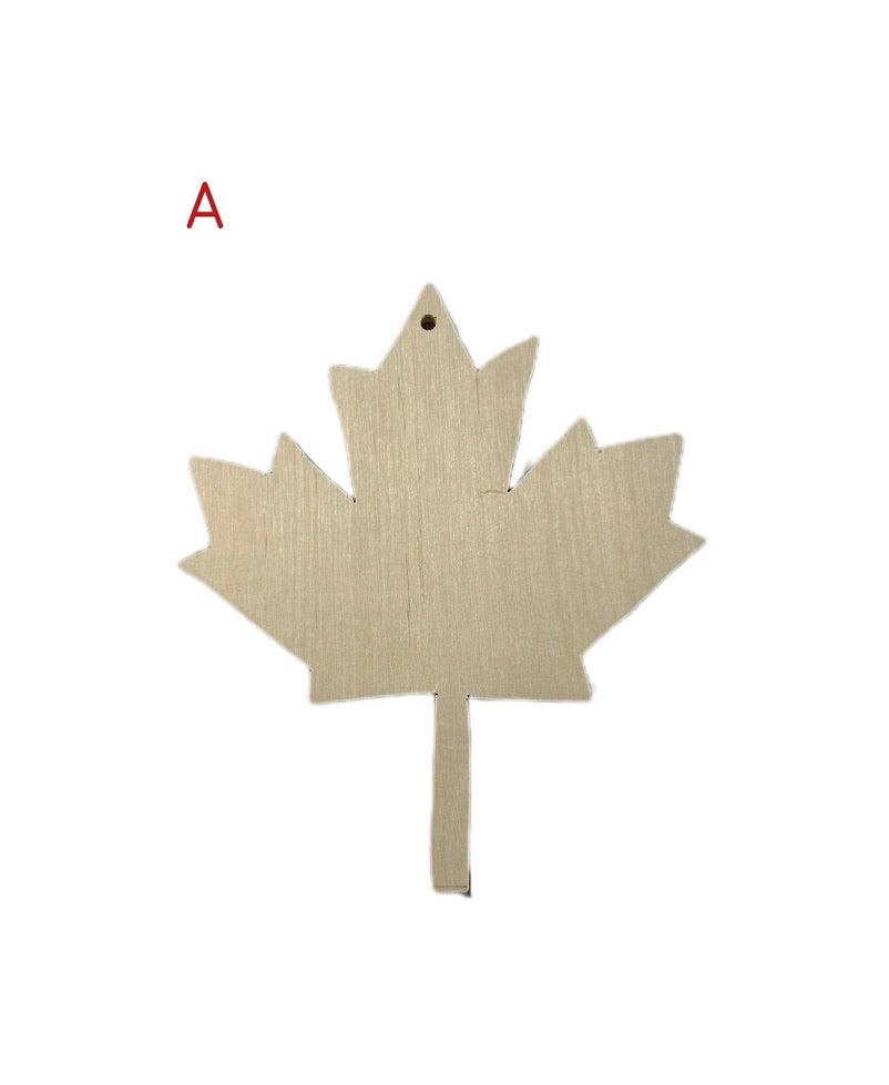 maple leaf wood shape